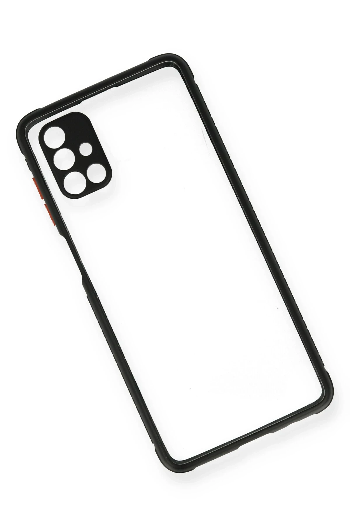 Newface Samsung Galaxy M51 Kılıf Miami Şeffaf Silikon - Siyah