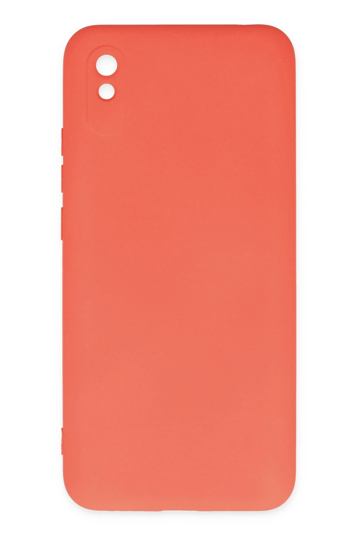 Newface Xiaomi Redmi 9A Kılıf Nano içi Kadife Silikon - Turuncu