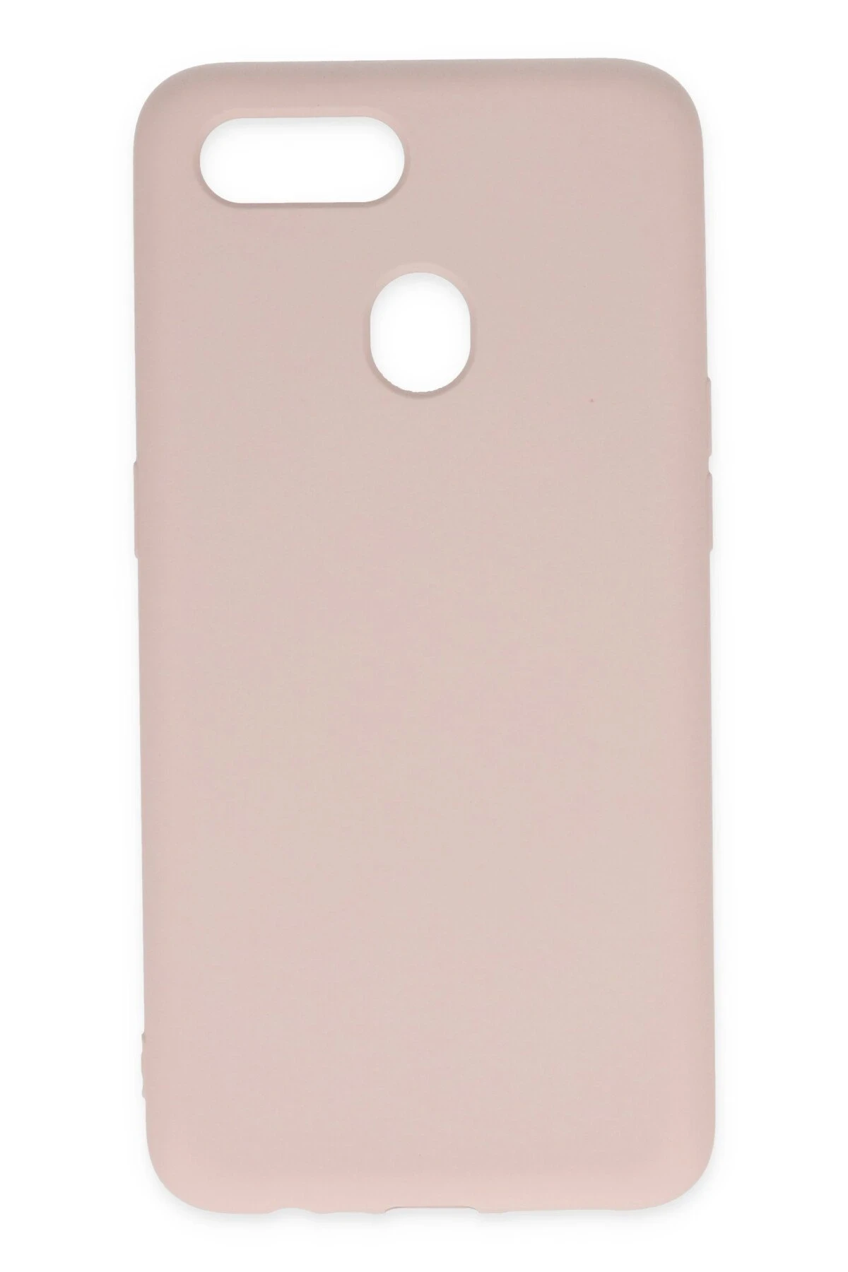 Newface Oppo A12 Kılıf Nano içi Kadife Silikon - Pudra