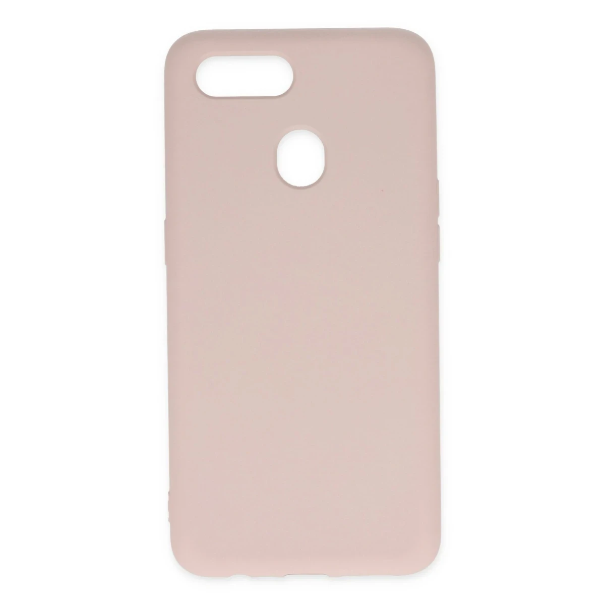 Newface Oppo A12 Kılıf Nano içi Kadife Silikon - Pudra