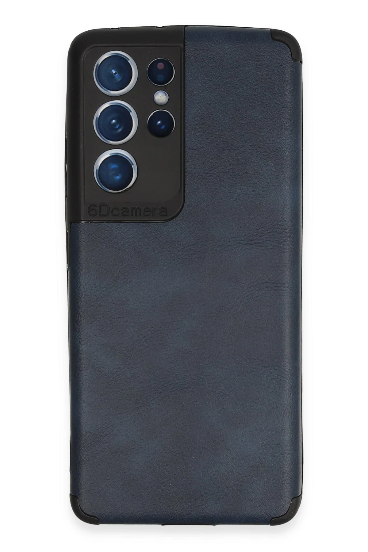 Newface Samsung Galaxy S21 Ultra Kılıf Loop Deri Silikon - Lacivert