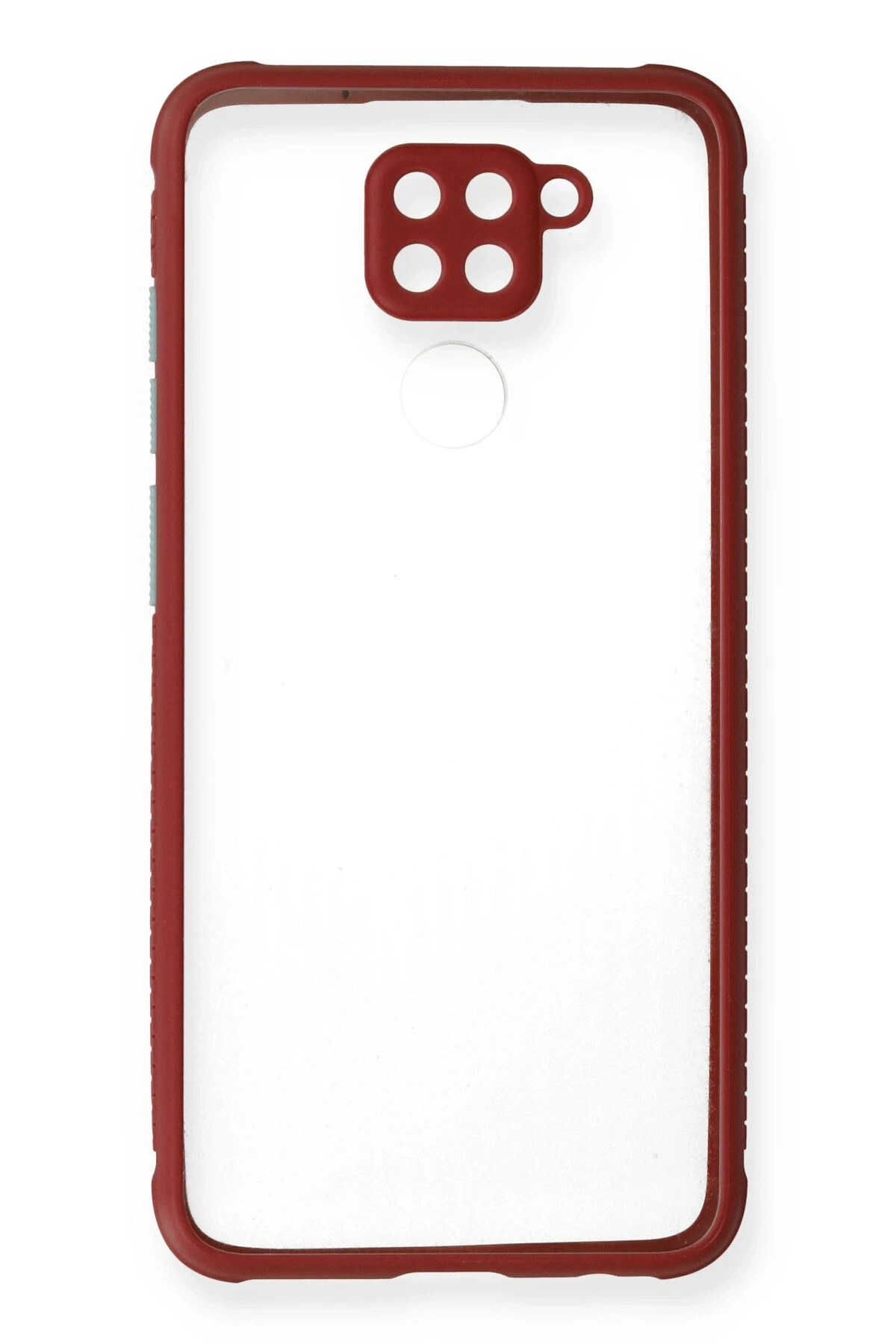 Newface Xiaomi Redmi Note 9 Kılıf Miami Şeffaf Silikon - Fuşya