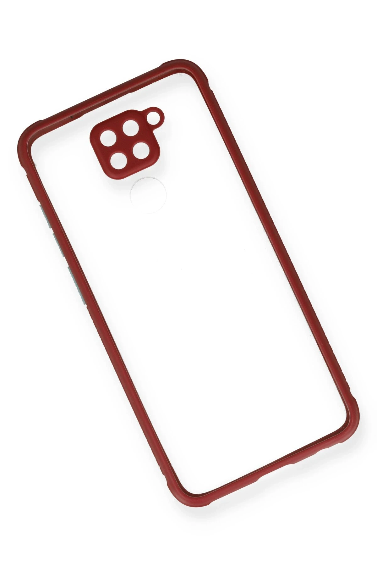 Newface Xiaomi Redmi Note 9 Kılıf Miami Şeffaf Silikon - Fuşya