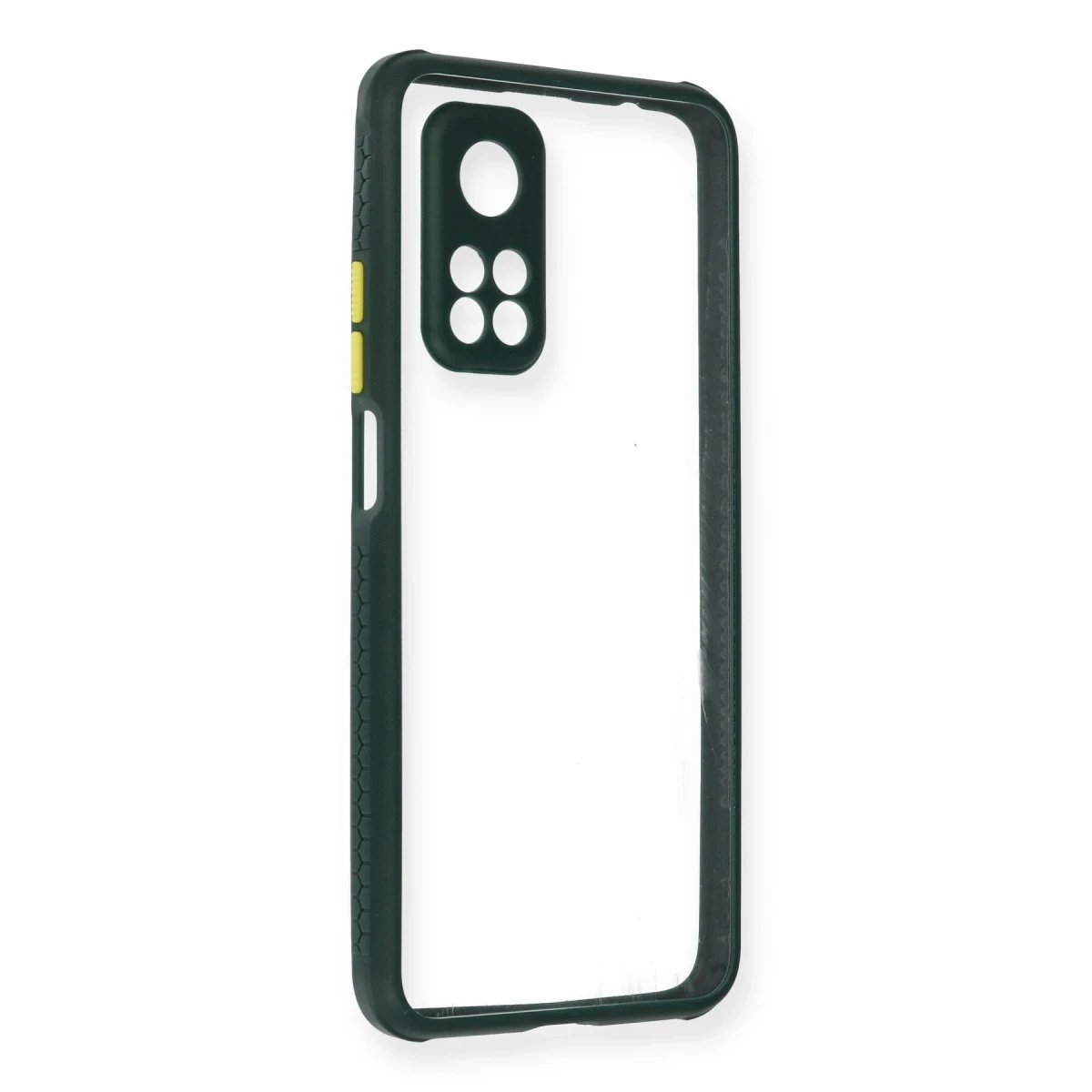 Newface Xiaomi Mi 10T Pro Kılıf Miami Şeffaf Silikon - Koyu Yeşil