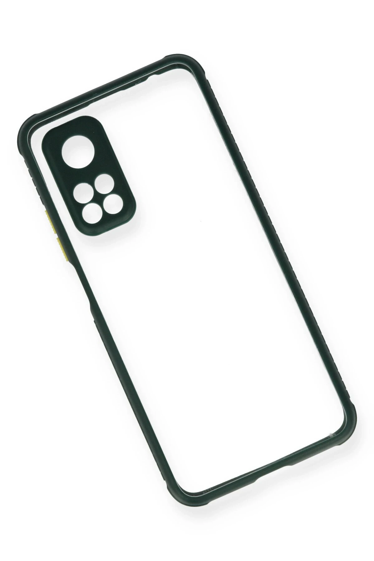 Newface Xiaomi Mi 10T Pro Kılıf Miami Şeffaf Silikon - Koyu Yeşil
