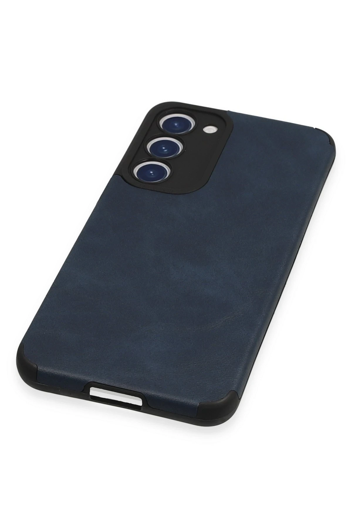 Newface Samsung Galaxy S23 Plus Kılıf Loop Deri Silikon - Lacivert