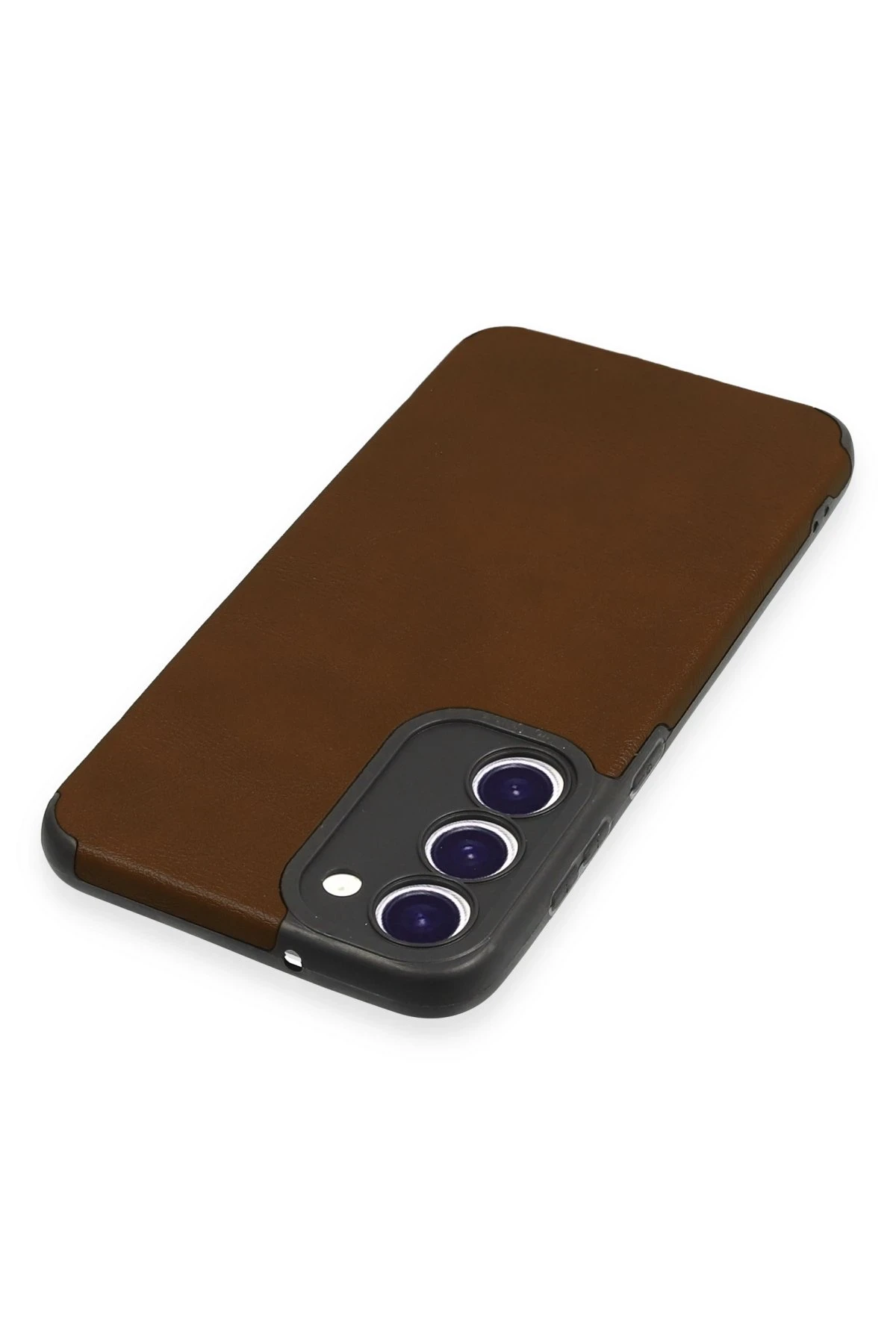 Newface Samsung Galaxy S23 Plus Kılıf Loop Deri Silikon - Kahverengi