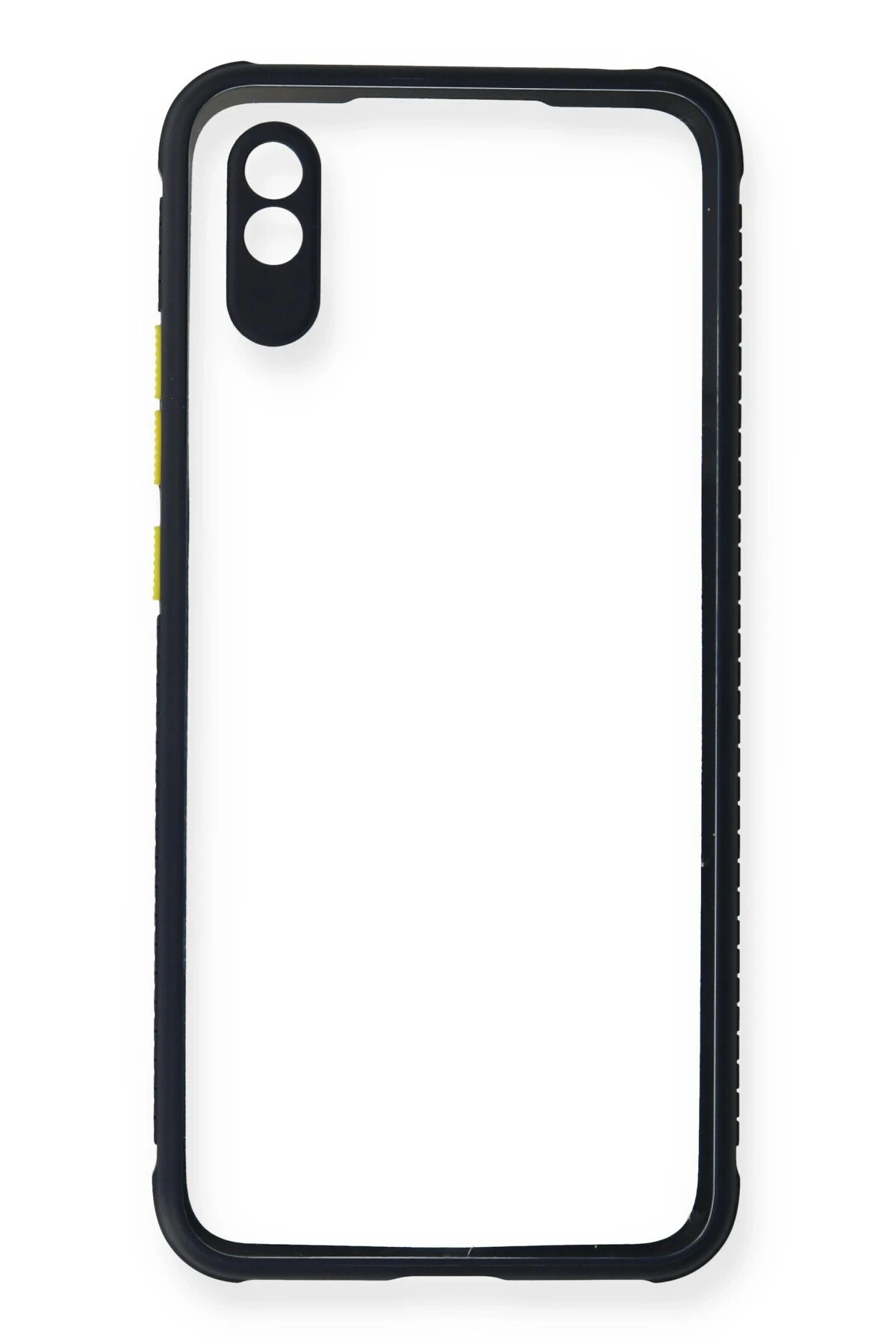 Newface Xiaomi Redmi 9A Kılıf Miami Şeffaf Silikon - Lacivert