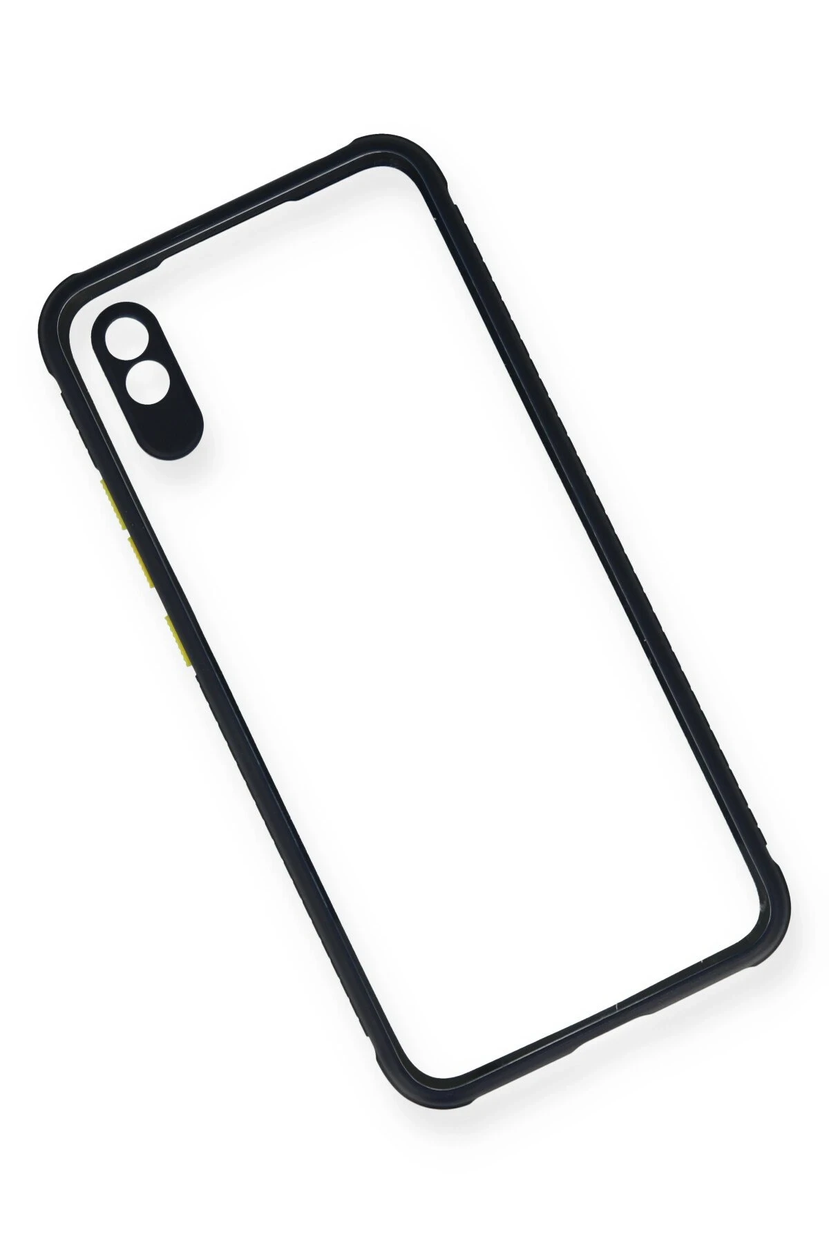 Newface Xiaomi Redmi 9A Kılıf Miami Şeffaf Silikon - Lacivert