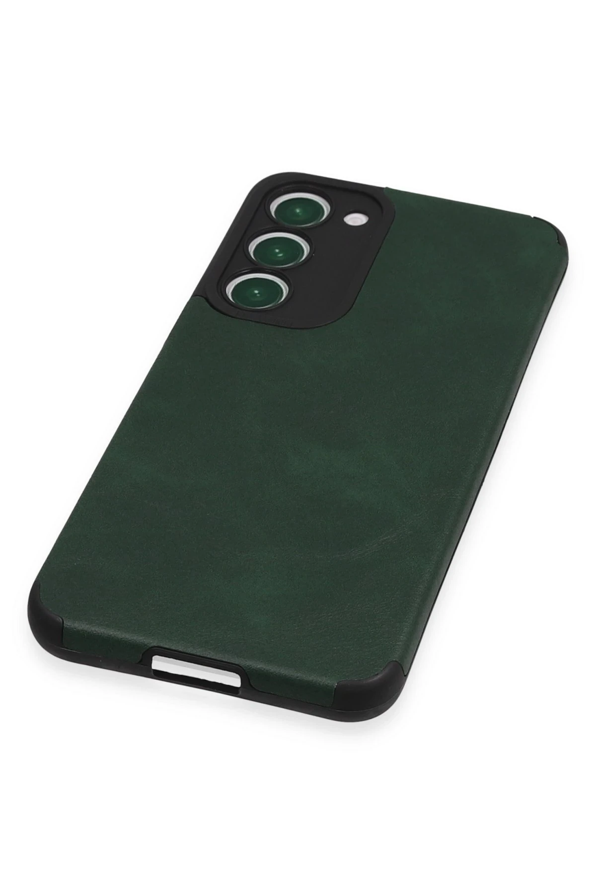 Newface Samsung Galaxy S23 Plus Kılıf Loop Deri Silikon - Yeşil