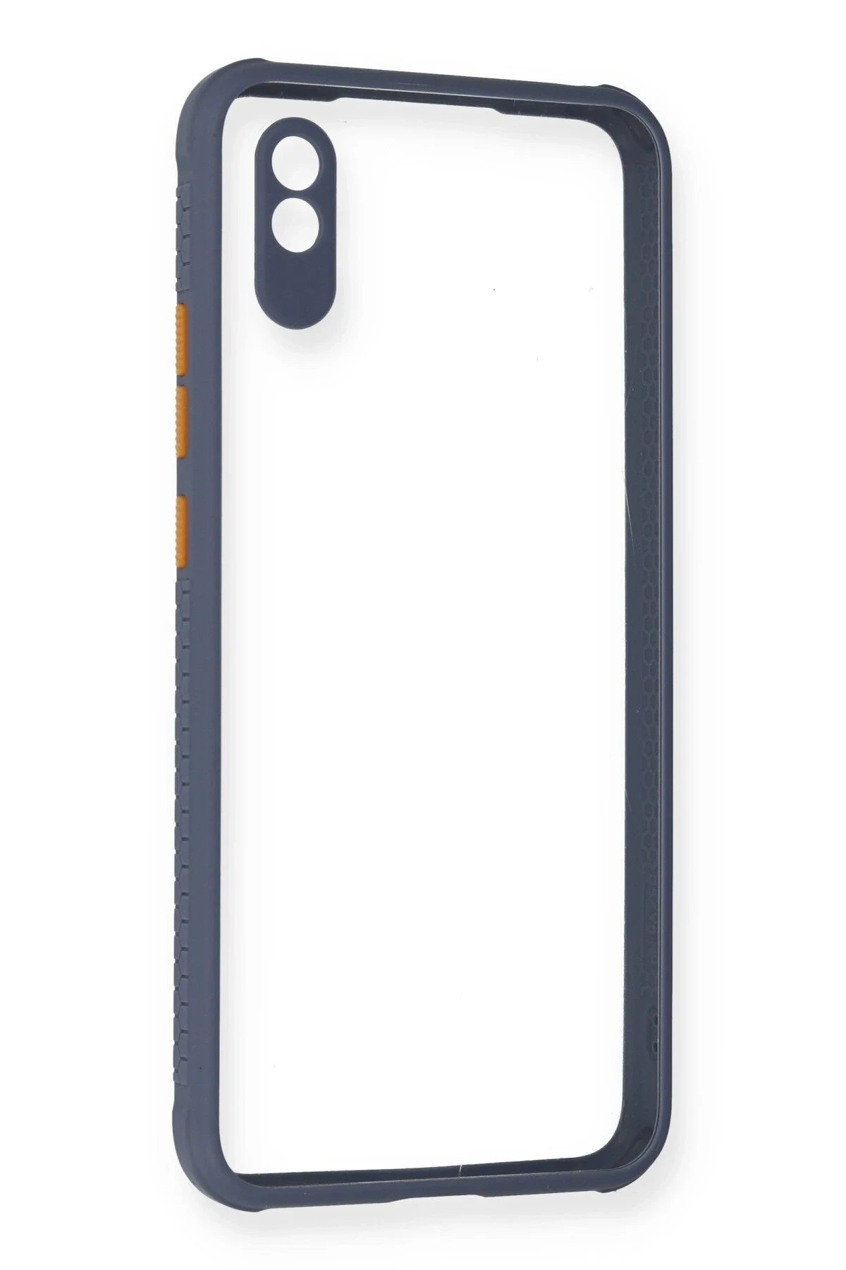 Newface Xiaomi Redmi 9A Kılıf Miami Şeffaf Silikon - Gri