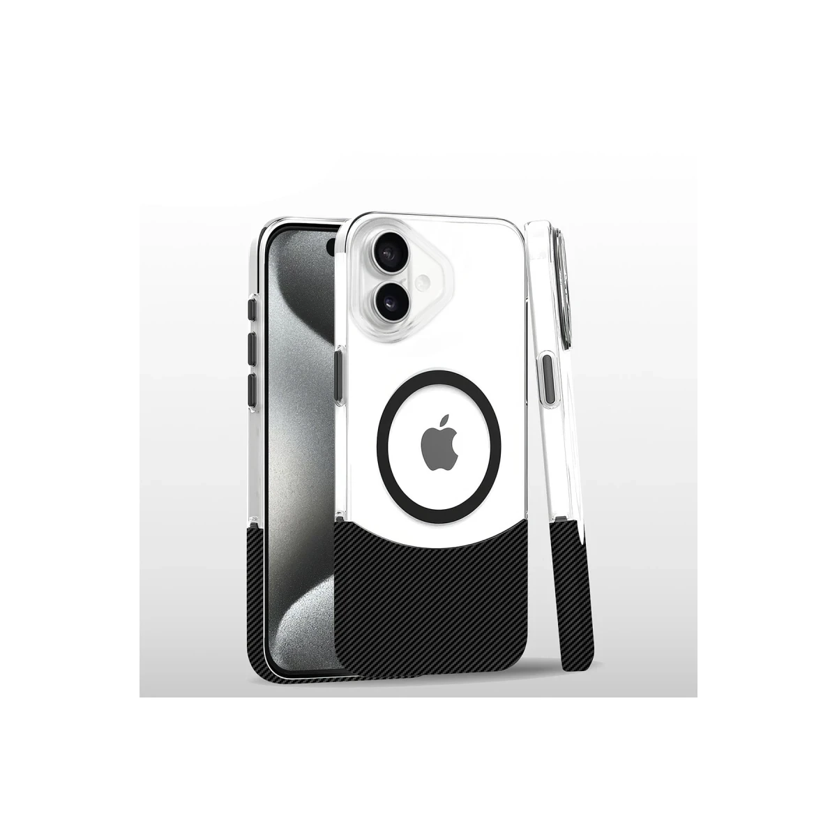 Joko Apple iPhone 16 Carbon Puzzle Magsafe Kapak - Siyah — görsel 4