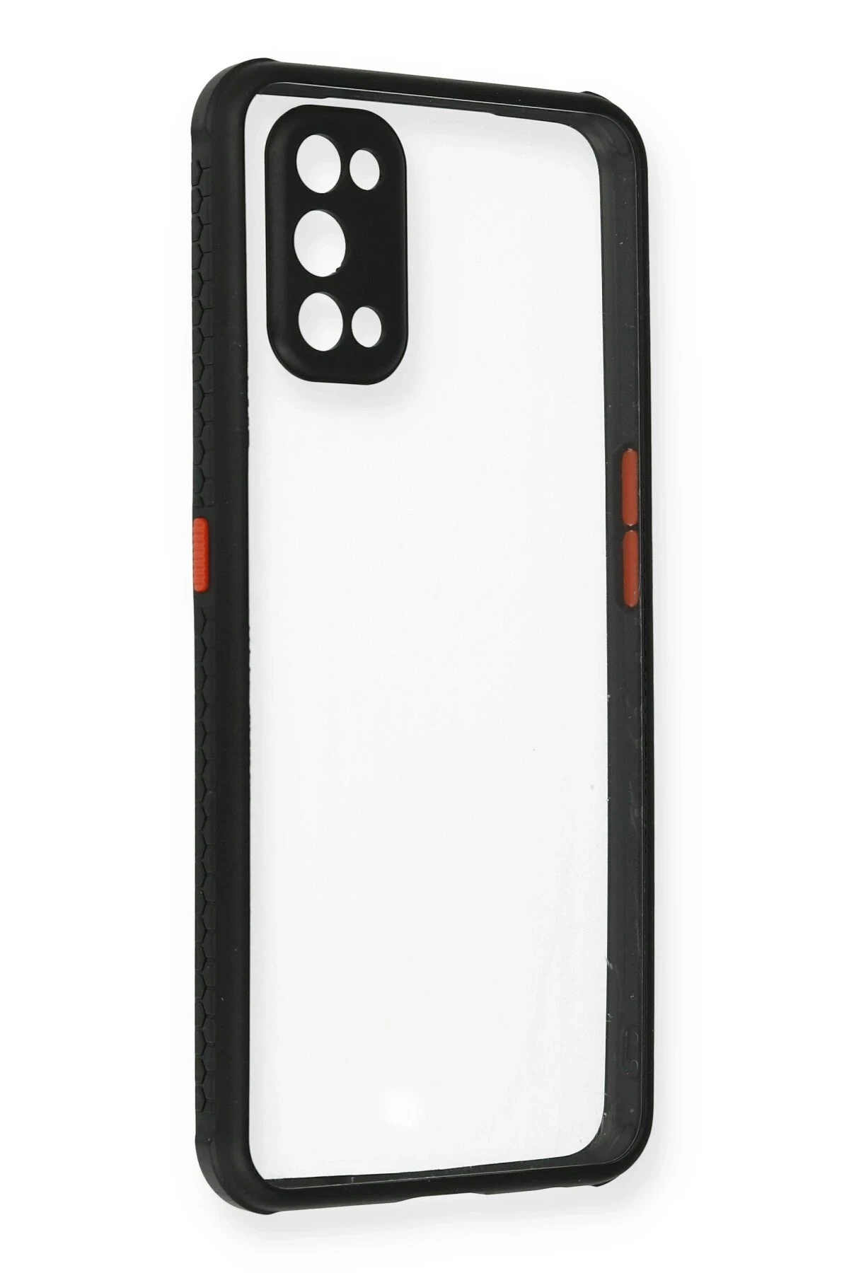 Newface Realme 7 Pro Kılıf Miami Şeffaf Silikon - Siyah