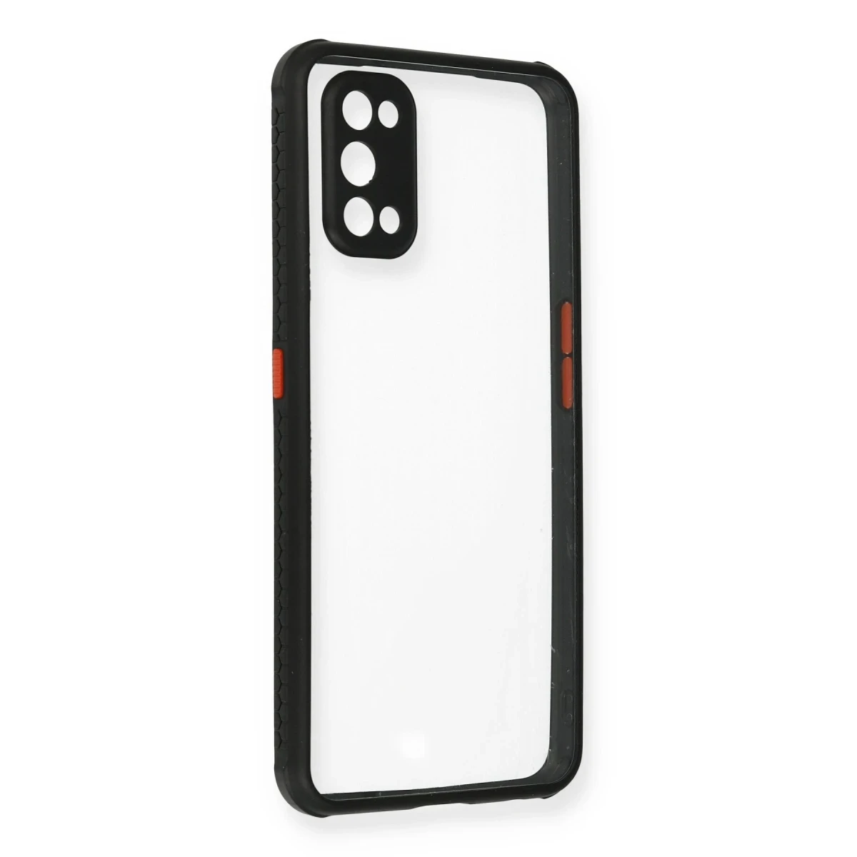 Newface Realme 7 Pro Kılıf Miami Şeffaf Silikon - Siyah