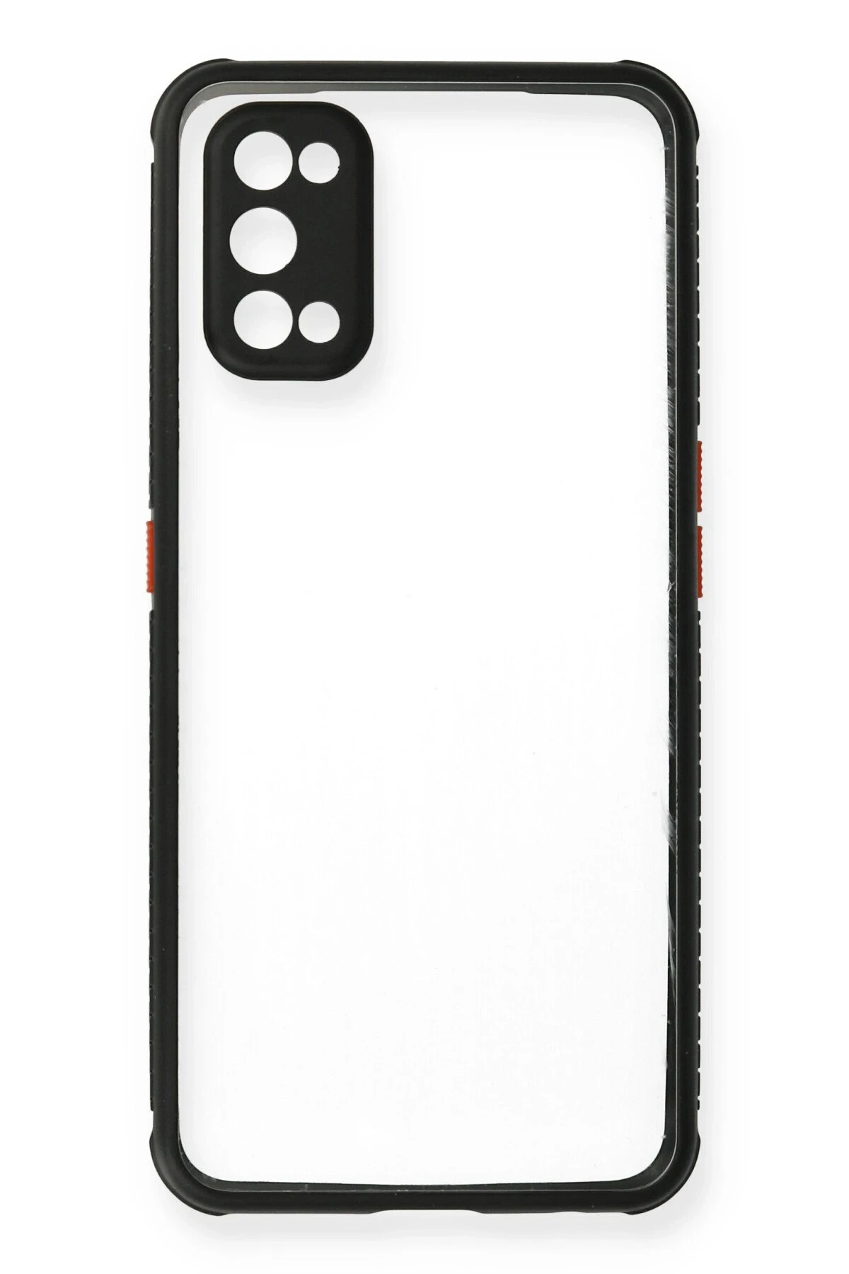 Newface Realme 7 Pro Kılıf Miami Şeffaf Silikon - Siyah