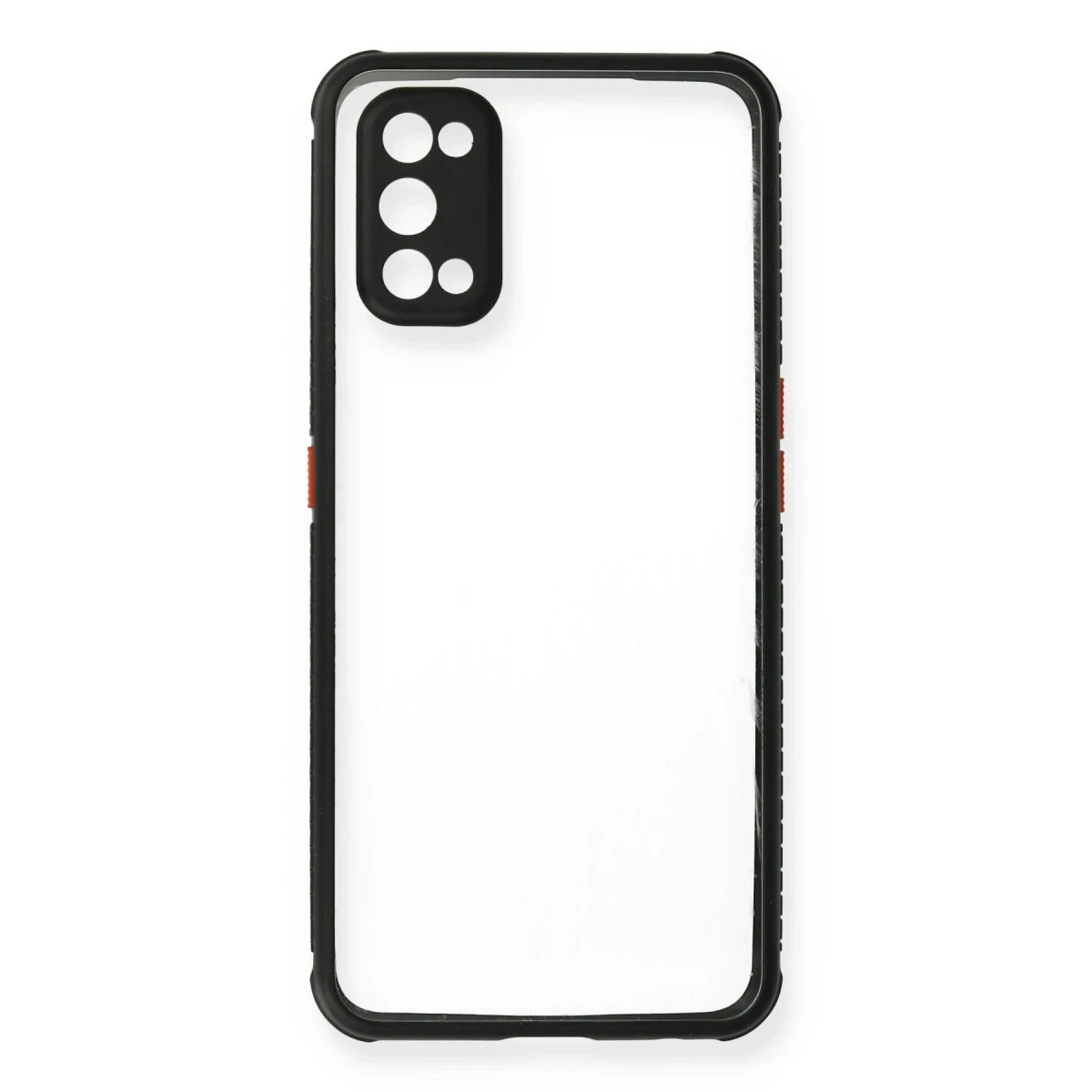 Newface Realme 7 Pro Kılıf Miami Şeffaf Silikon - Siyah