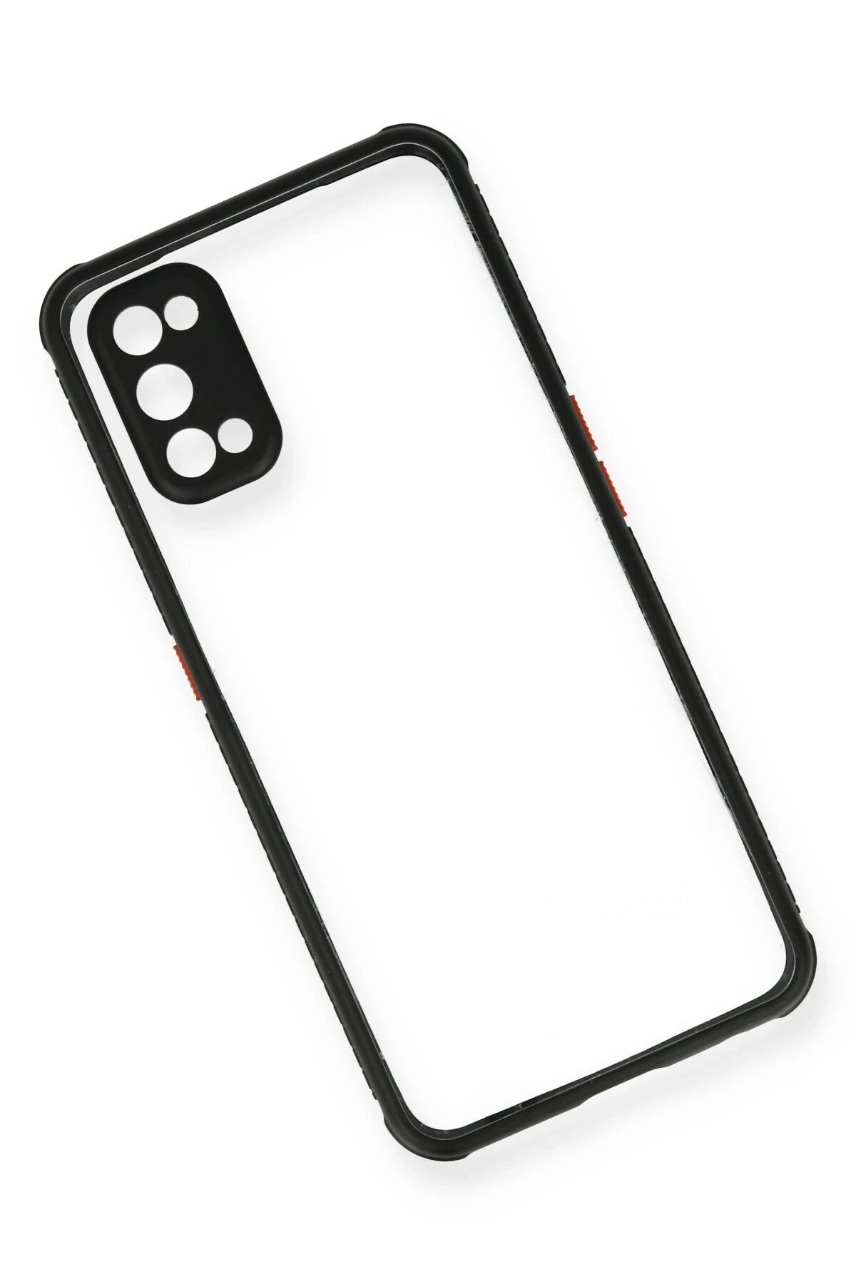 Newface Realme 7 Pro Kılıf Miami Şeffaf Silikon - Siyah