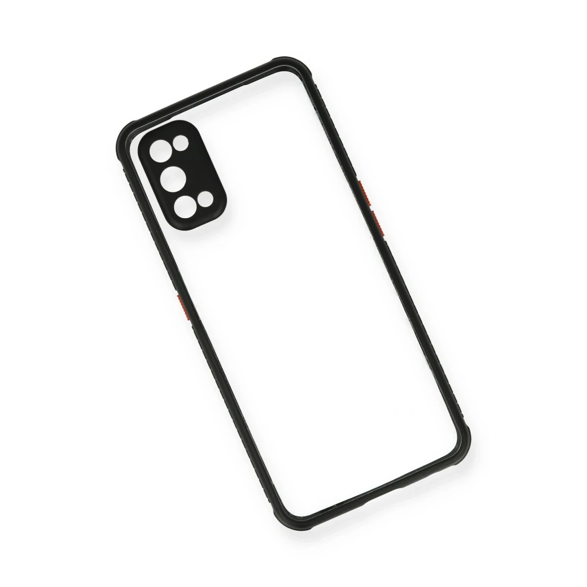 Newface Realme 7 Pro Kılıf Miami Şeffaf Silikon - Siyah
