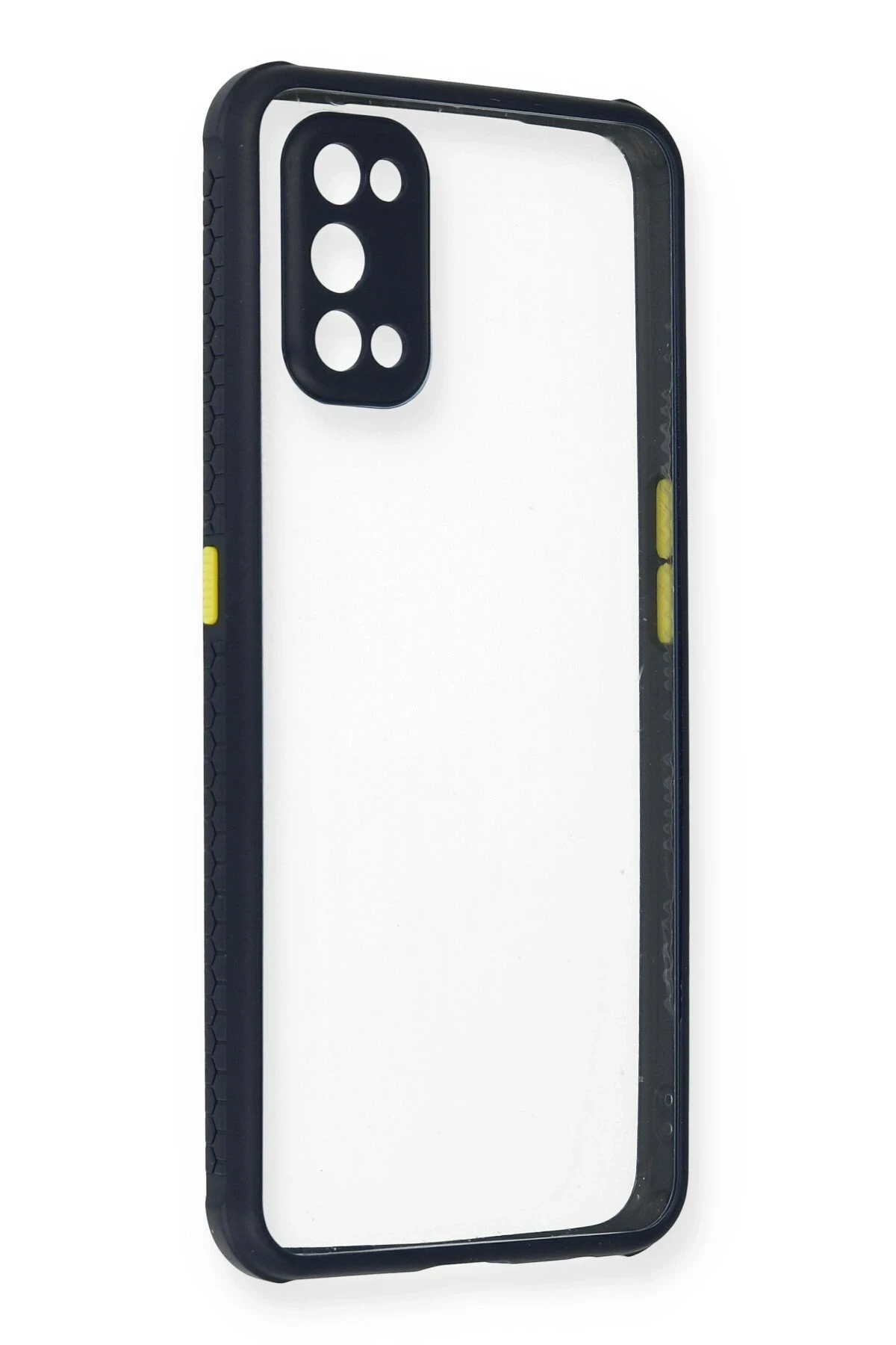 Newface Realme 7 Pro Kılıf Miami Şeffaf Silikon - Lacivert