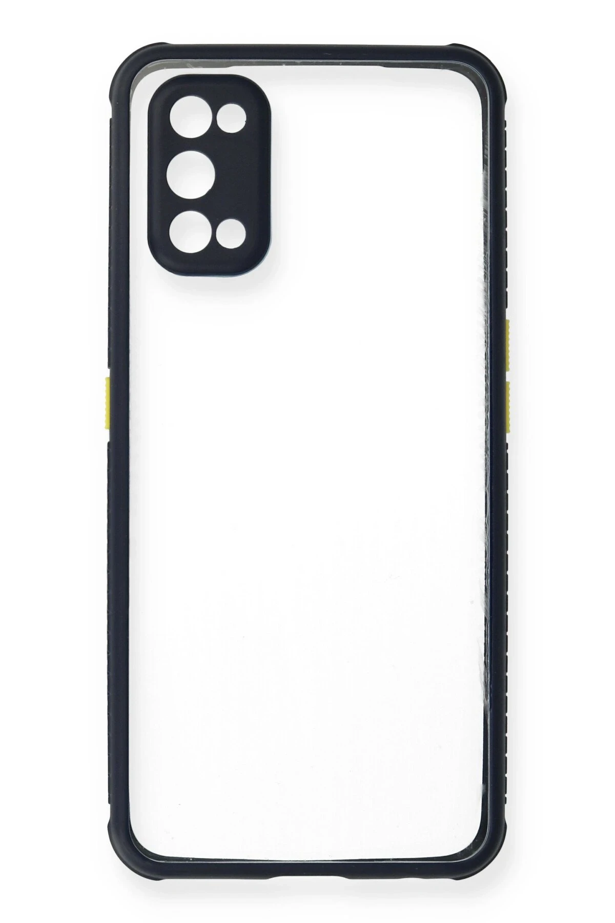 Newface Realme 7 Pro Kılıf Miami Şeffaf Silikon - Lacivert