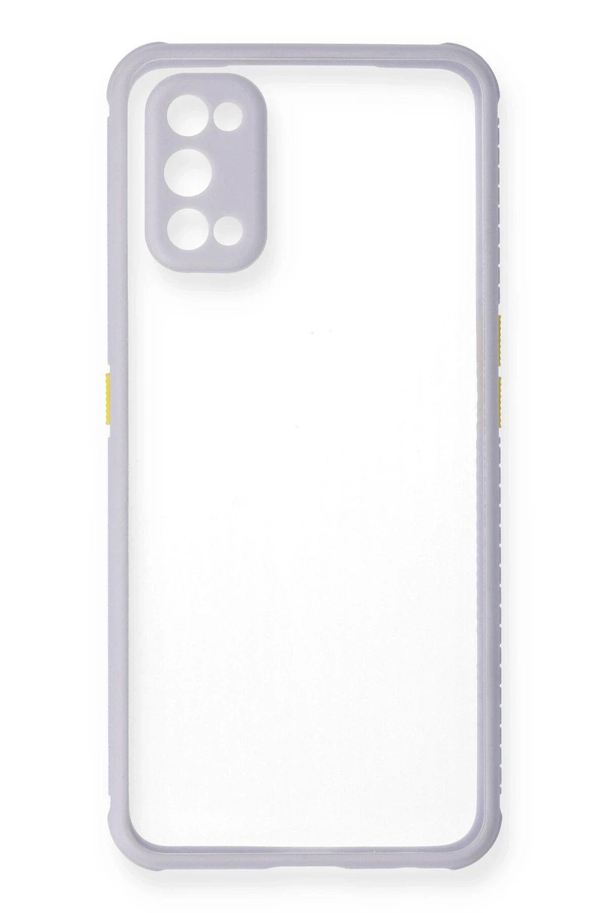 Newface Realme 7 Pro Kılıf Miami Şeffaf Silikon - Lila