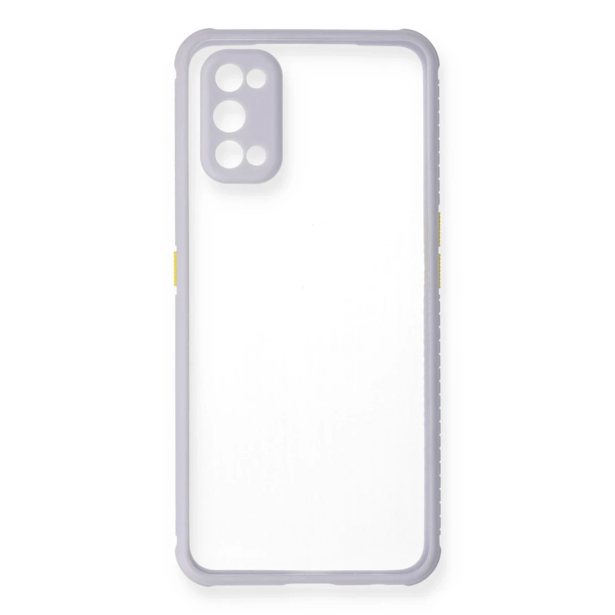Realme 7 Pro Kılıf Miami Şeffaf Silikon - Lila
