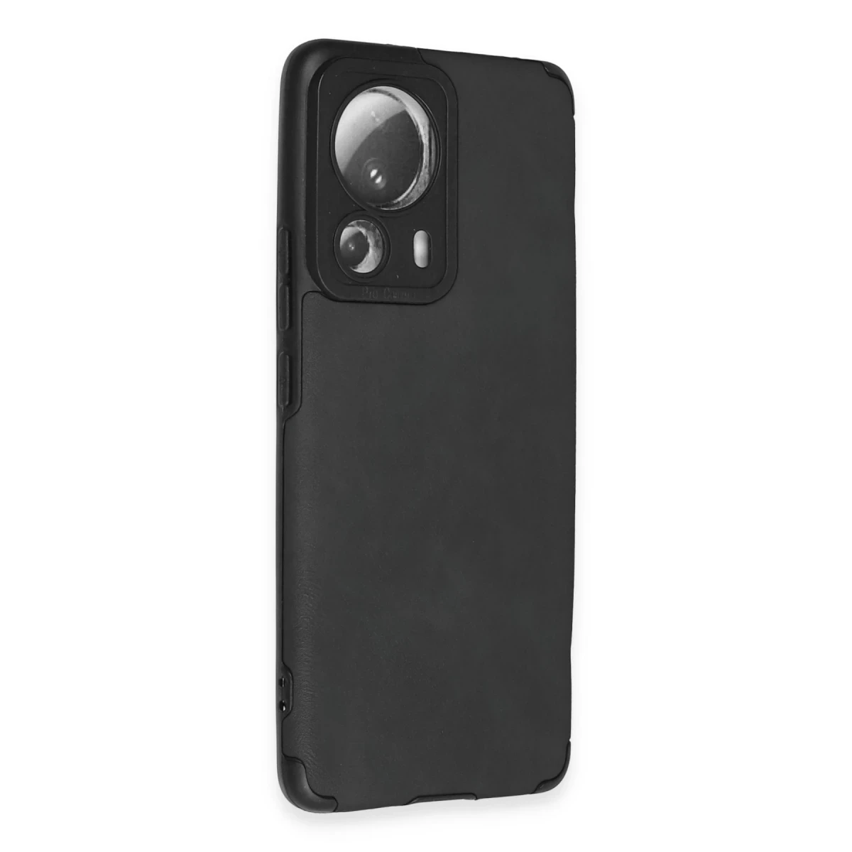 Newface Xiaomi Mi 13 Lite Kılıf Loop Deri Silikon - Siyah
