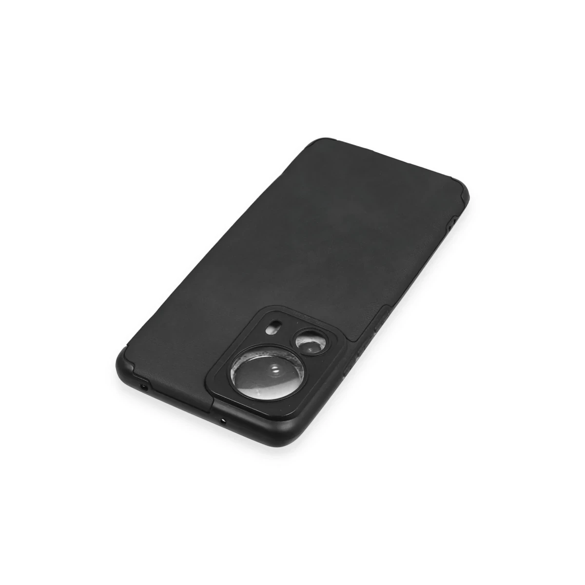 Newface Xiaomi Mi 13 Lite Kılıf Loop Deri Silikon - Siyah