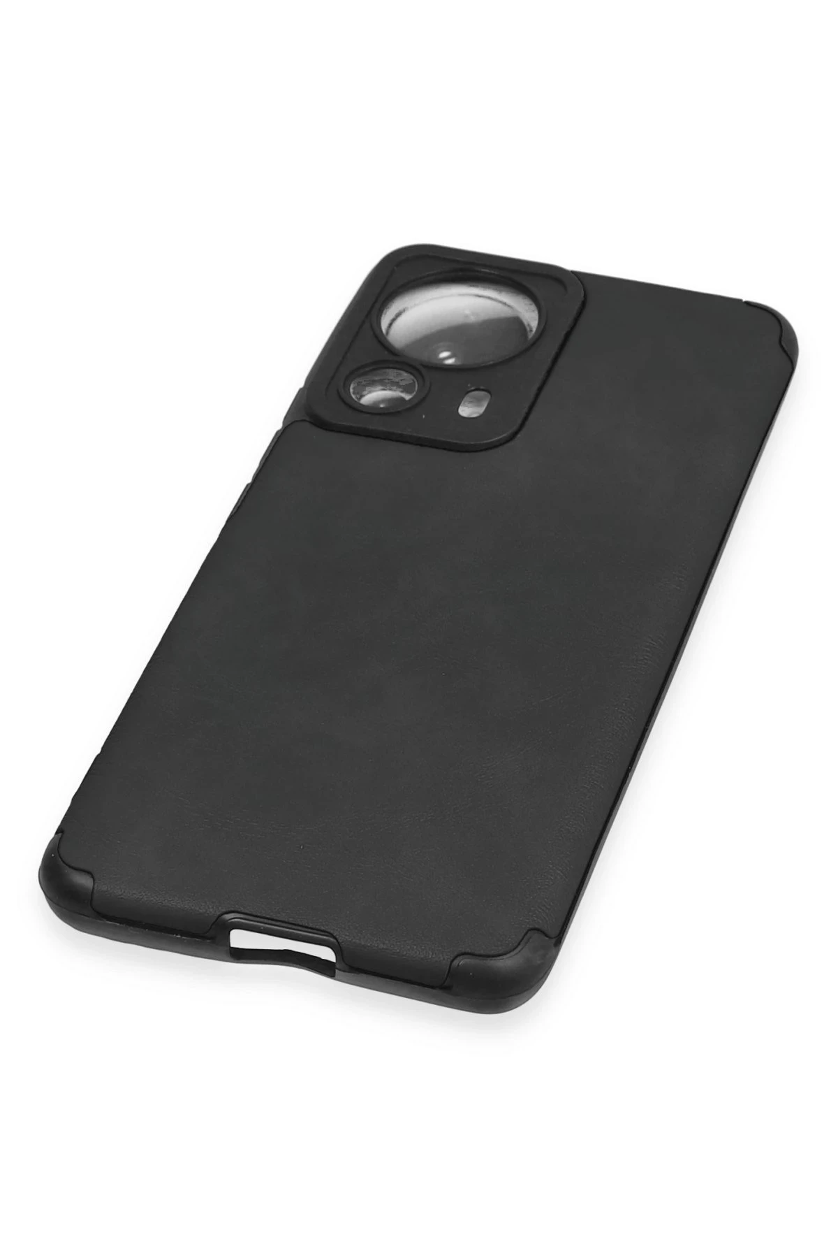 Newface Xiaomi Mi 13 Lite Kılıf Loop Deri Silikon - Siyah