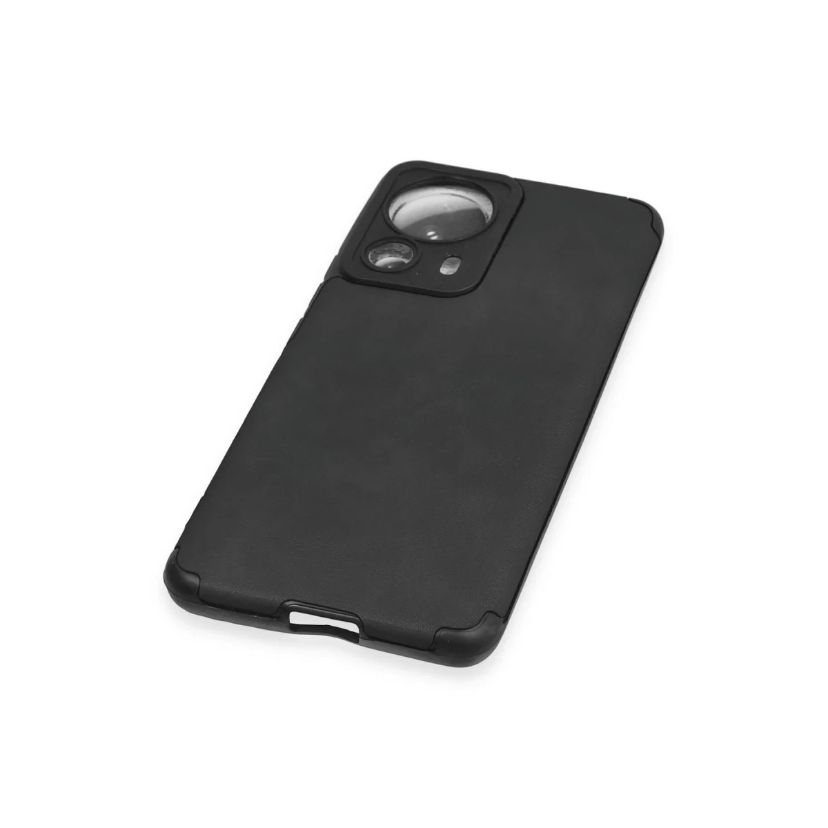 Newface Xiaomi Mi 13 Lite Kılıf Loop Deri Silikon - Siyah