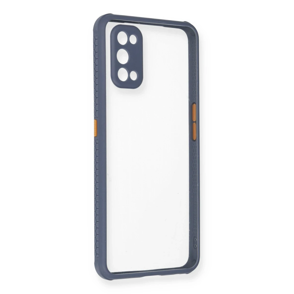 Newface Realme 7 Pro Kılıf Miami Şeffaf Silikon - Gri