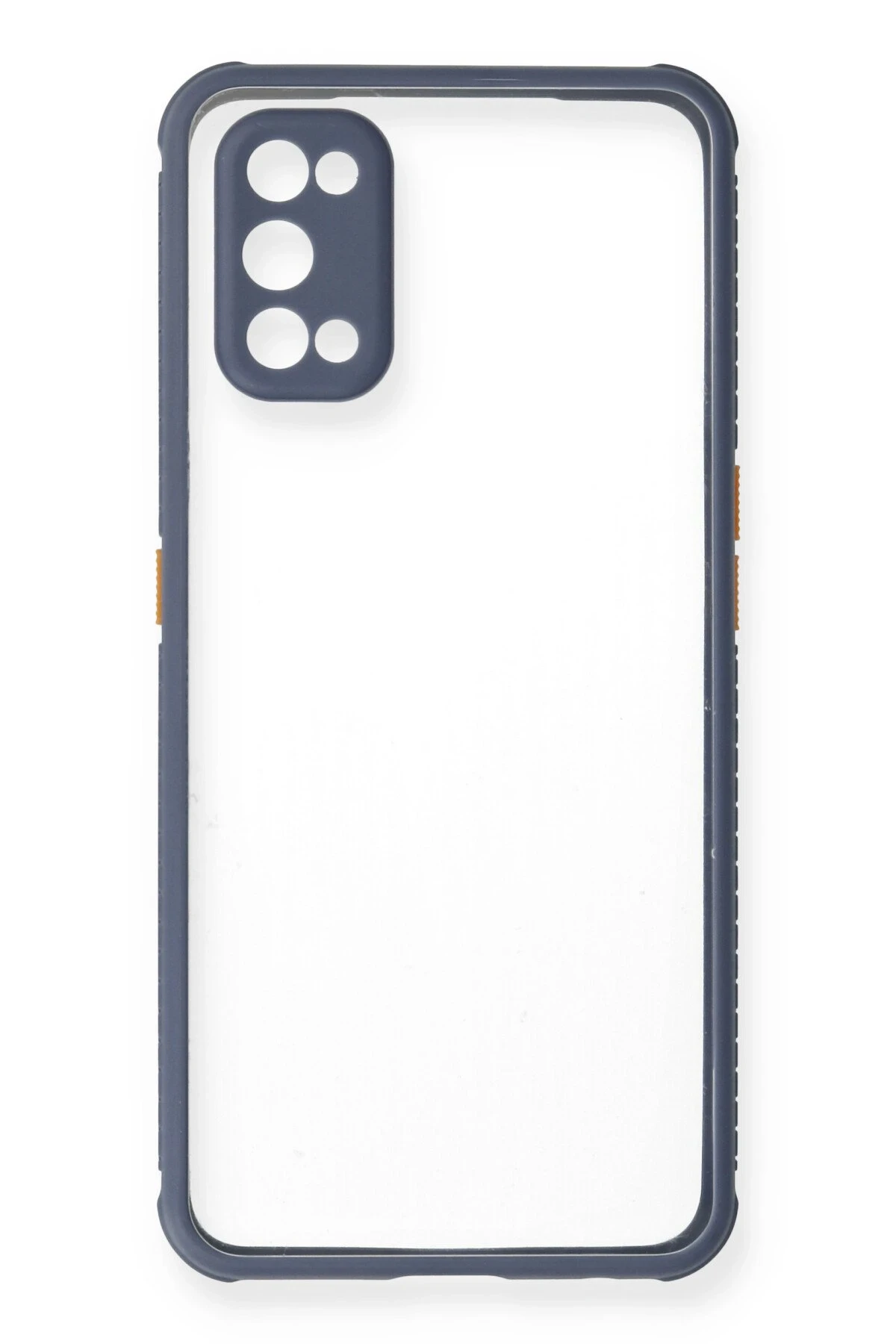 Newface Realme 7 Pro Kılıf Miami Şeffaf Silikon - Gri
