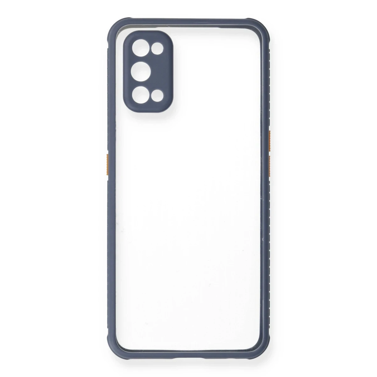 Newface Realme 7 Pro Kılıf Miami Şeffaf Silikon - Gri