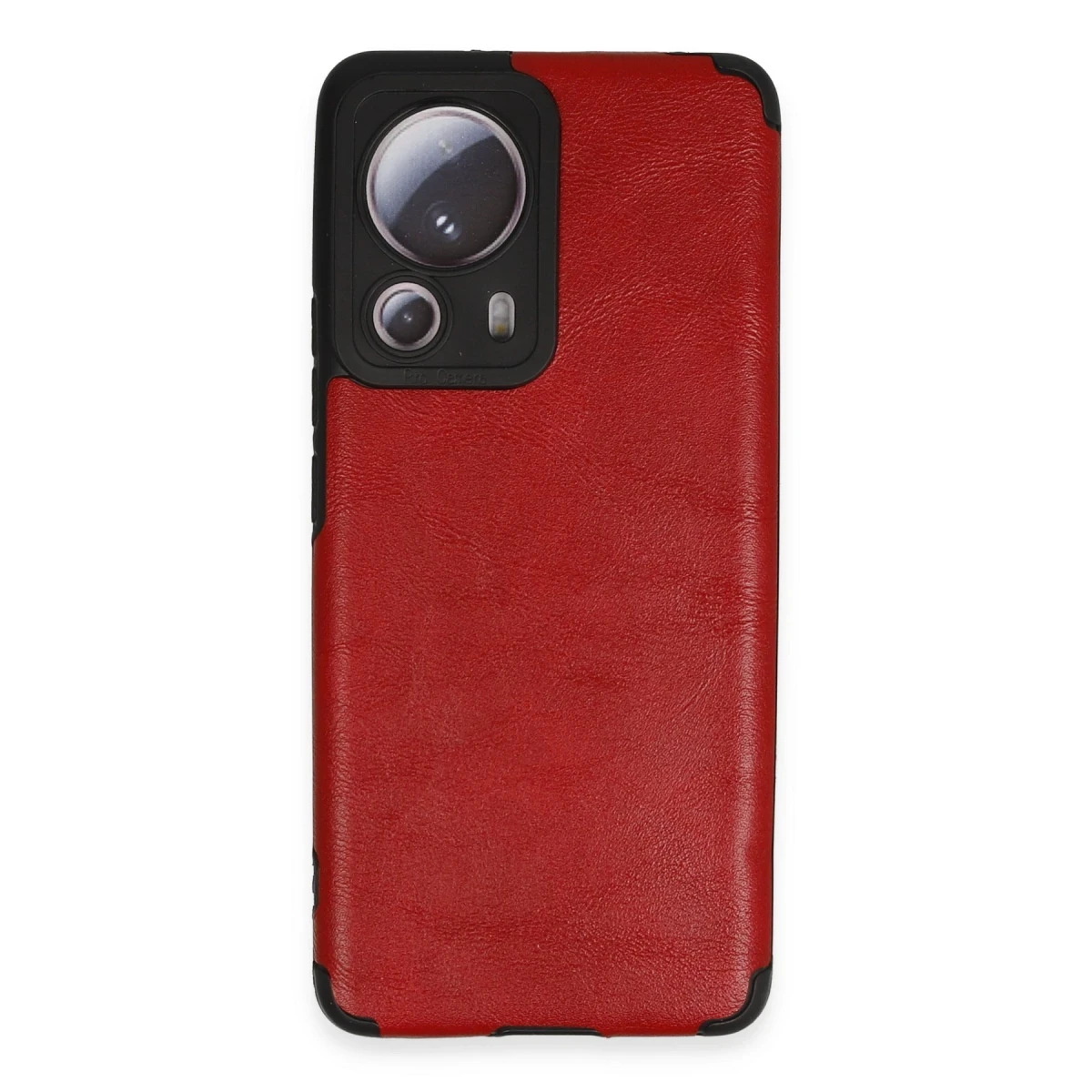 Newface Xiaomi Mi 13 Lite Kılıf Loop Deri Silikon - Kırmızı