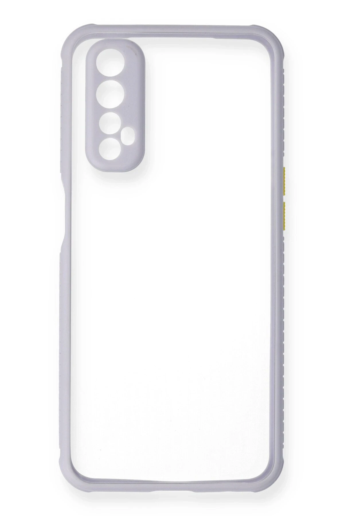 Newface Realme 7 Kılıf Miami Şeffaf Silikon - Lila