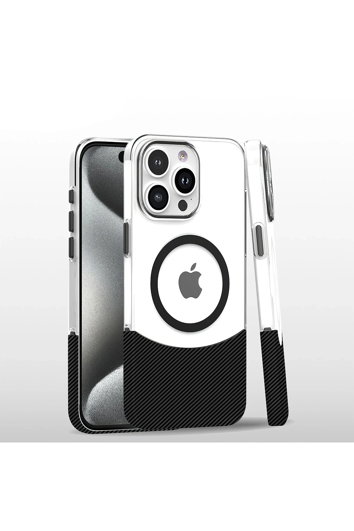 Joko Apple iPhone 16 Pro Carbon Puzzle Magsafe Kapak - Siyah