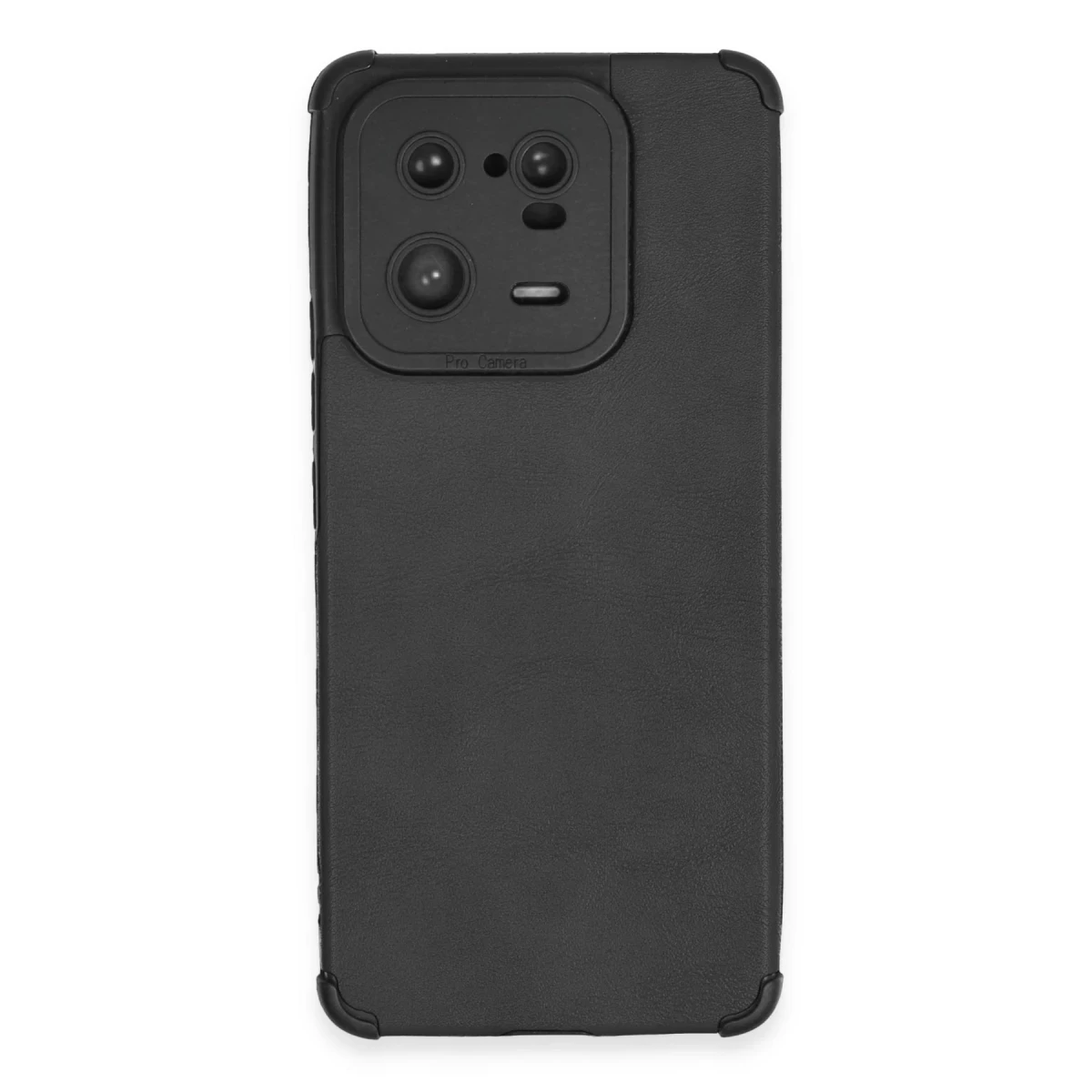 Newface Xiaomi Mi 13 Pro Kılıf Loop Deri Silikon - Siyah