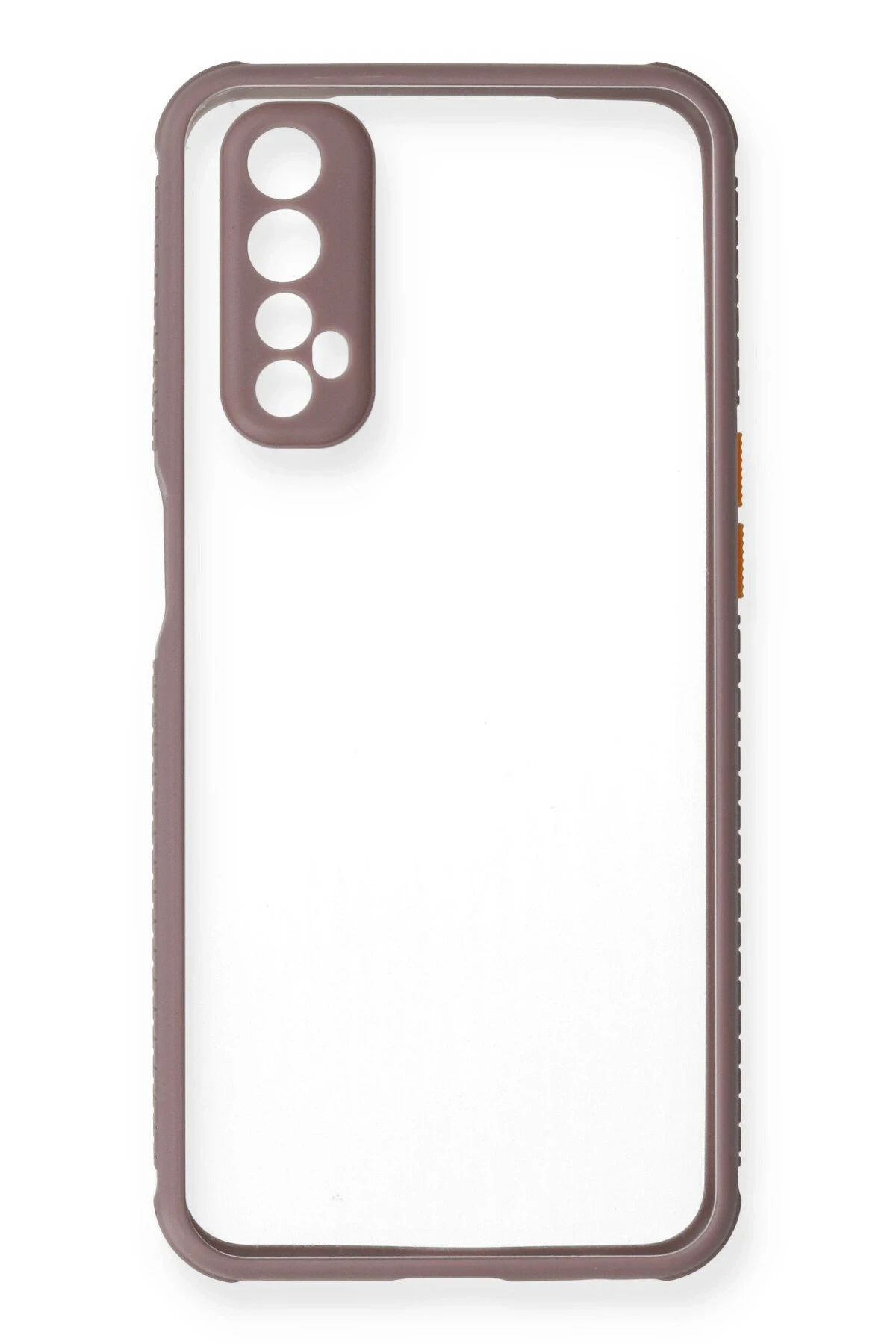 Newface Realme 7 Kılıf Miami Şeffaf Silikon - Açık Mor