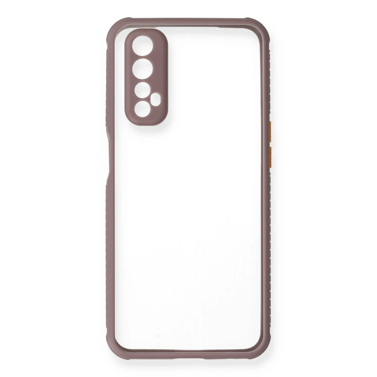 Newface Realme 7 Kılıf Miami Şeffaf Silikon - Açık Mor