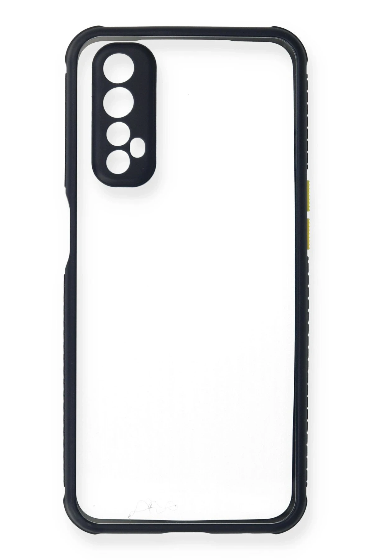 Newface Realme 7 Kılıf Miami Şeffaf Silikon - Lacivert