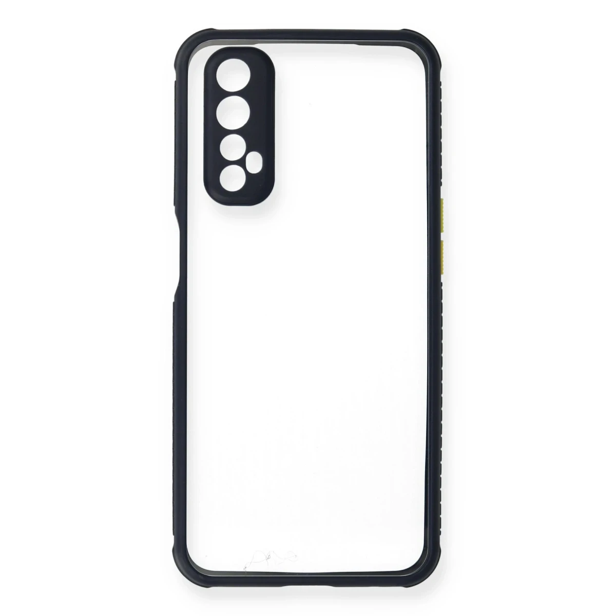 Realme 7 Kılıf Miami Şeffaf Silikon - Lacivert