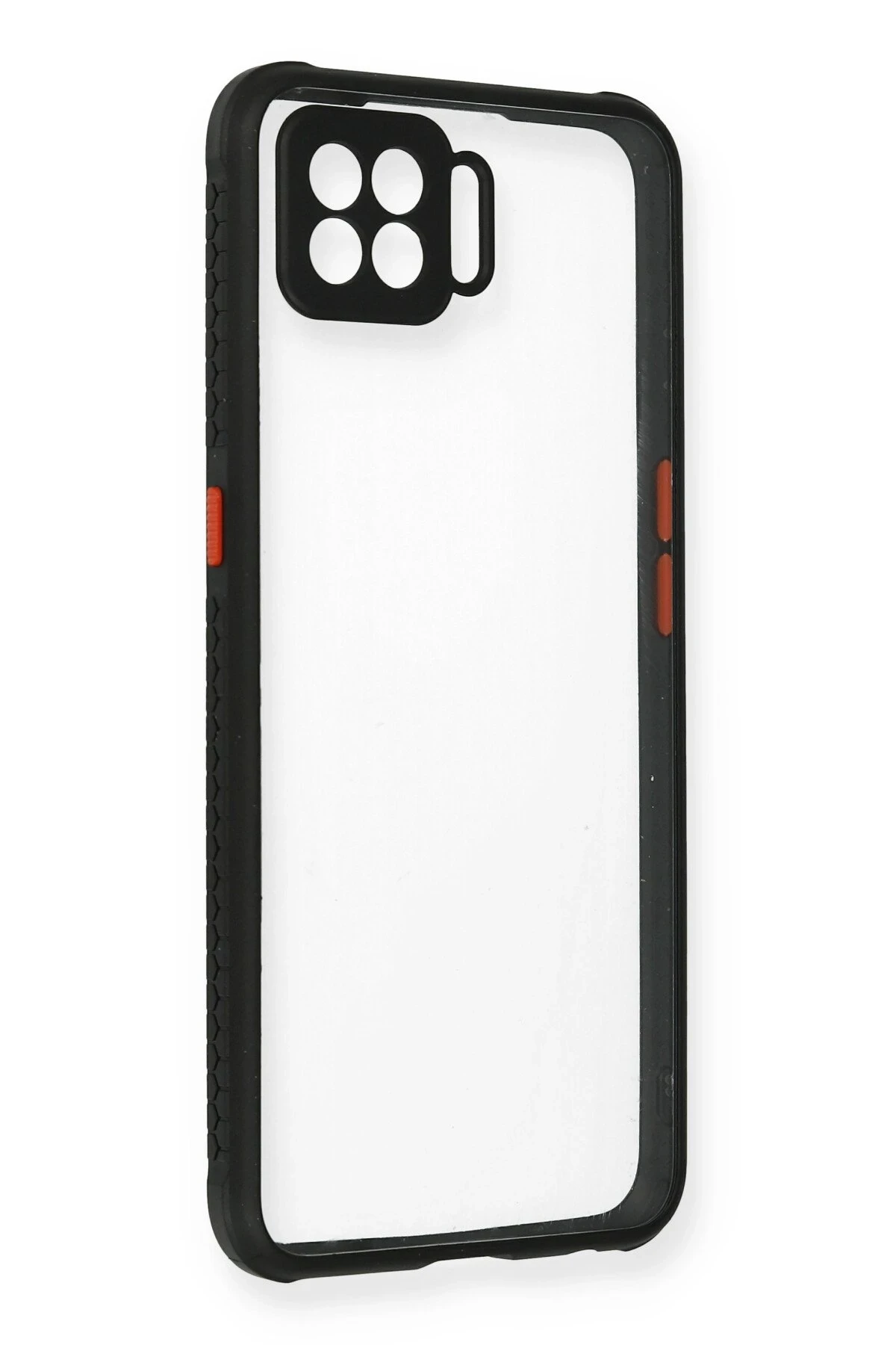 Newface Oppo A73 Kılıf Miami Şeffaf Silikon - Siyah