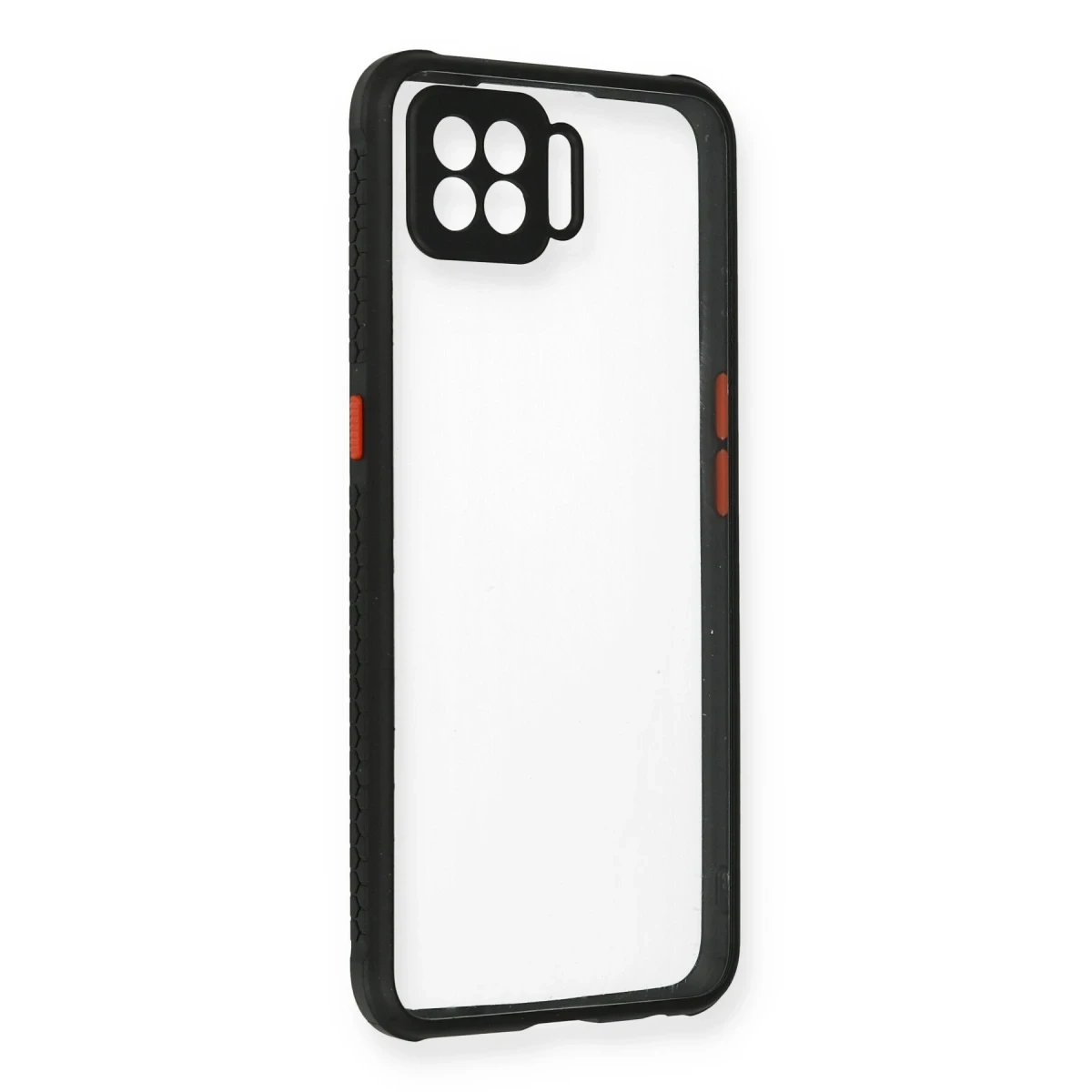 Newface Oppo A73 Kılıf Miami Şeffaf Silikon - Siyah