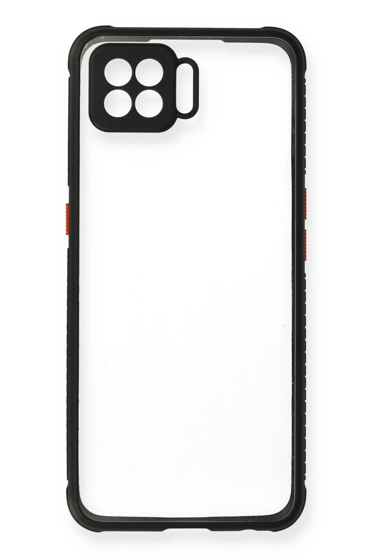 Newface Oppo A73 Kılıf Miami Şeffaf Silikon - Siyah
