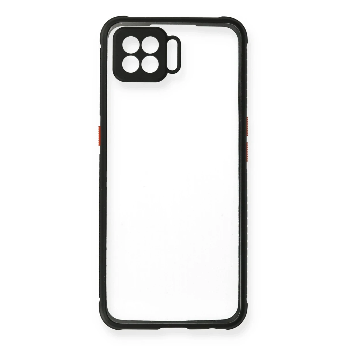 Newface Oppo A73 Kılıf Miami Şeffaf Silikon - Siyah