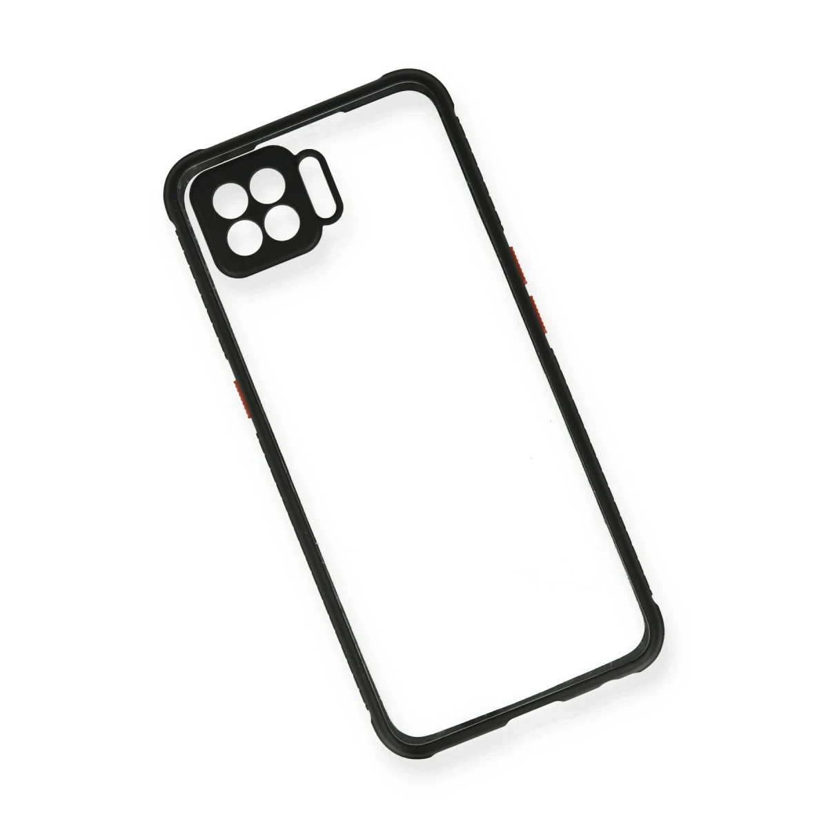 Newface Oppo A73 Kılıf Miami Şeffaf Silikon - Siyah
