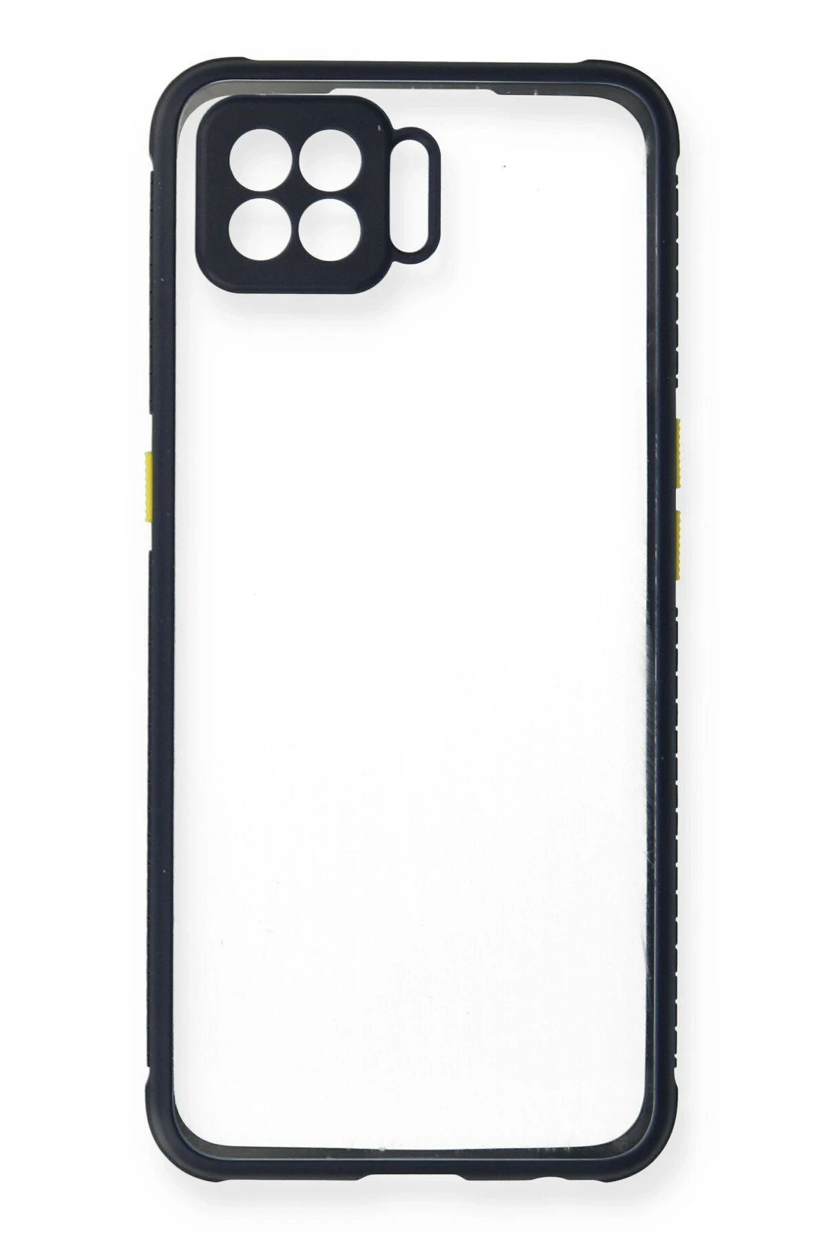 Newface Oppo A73 Kılıf Miami Şeffaf Silikon - Lacivert