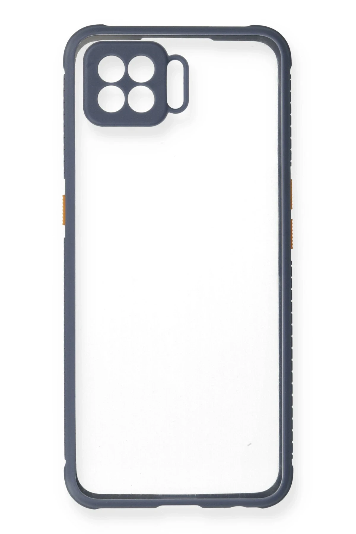 Newface Oppo A73 Kılıf Miami Şeffaf Silikon - Gri