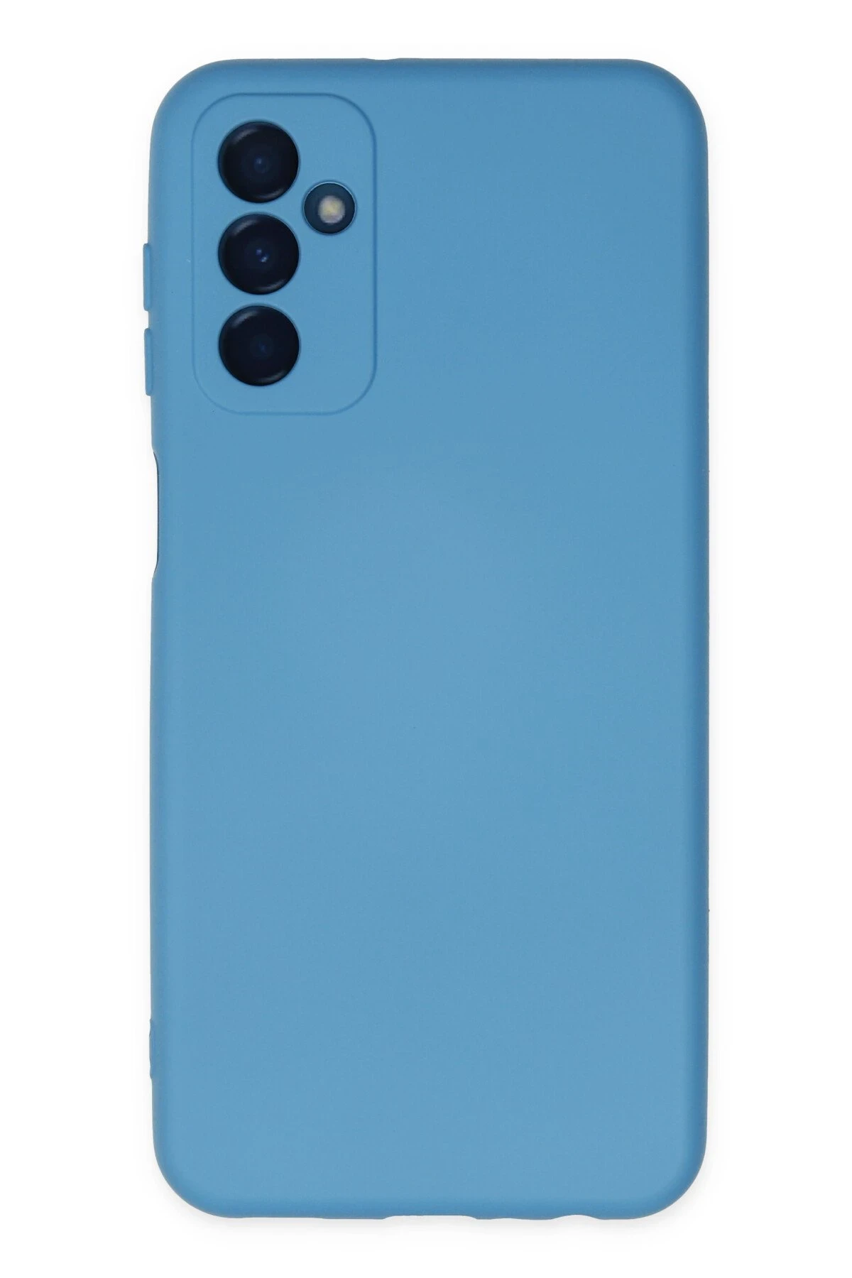 Newface Samsung Galaxy M23 Kılıf Nano içi Kadife Silikon - Mavi