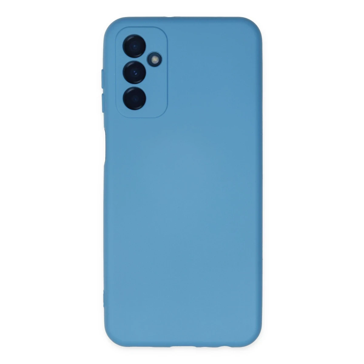 Newface Samsung Galaxy M23 Kılıf Nano içi Kadife Silikon - Mavi